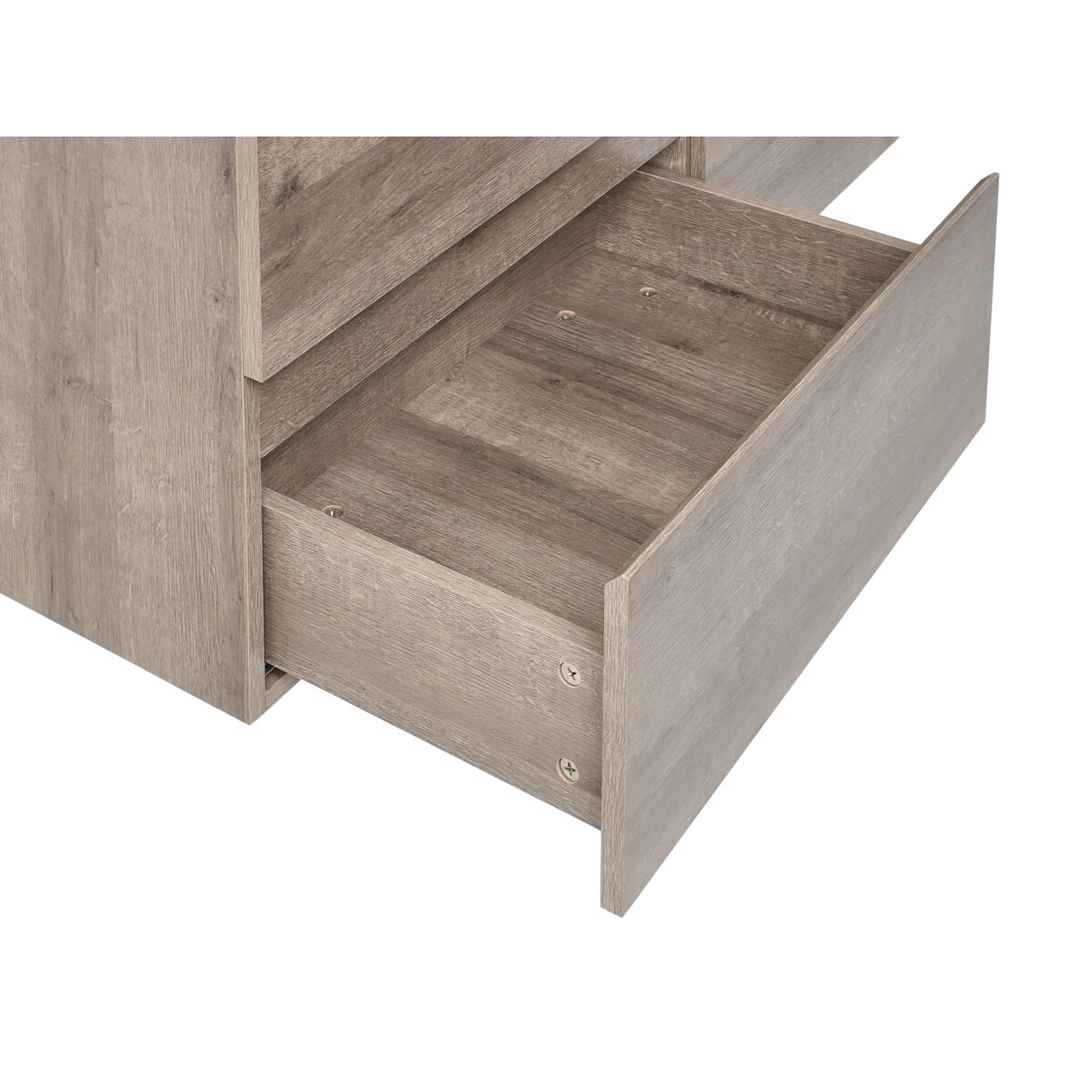 Szafka łazienkowa wisząca z podwójną umywalką VIEDMA 120 cm 52 cm Beżowoszary