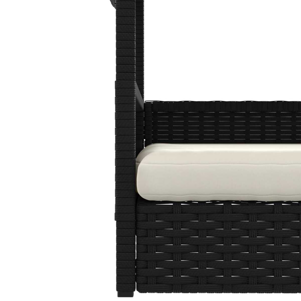 vidaXL Legowisko dla psa, z poduszką, rattan PE