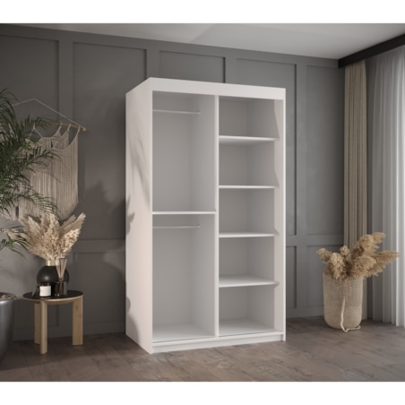 Szafa przesuwna Garderoba PLECIONKA WIEDEŃSKA 2 100 biały