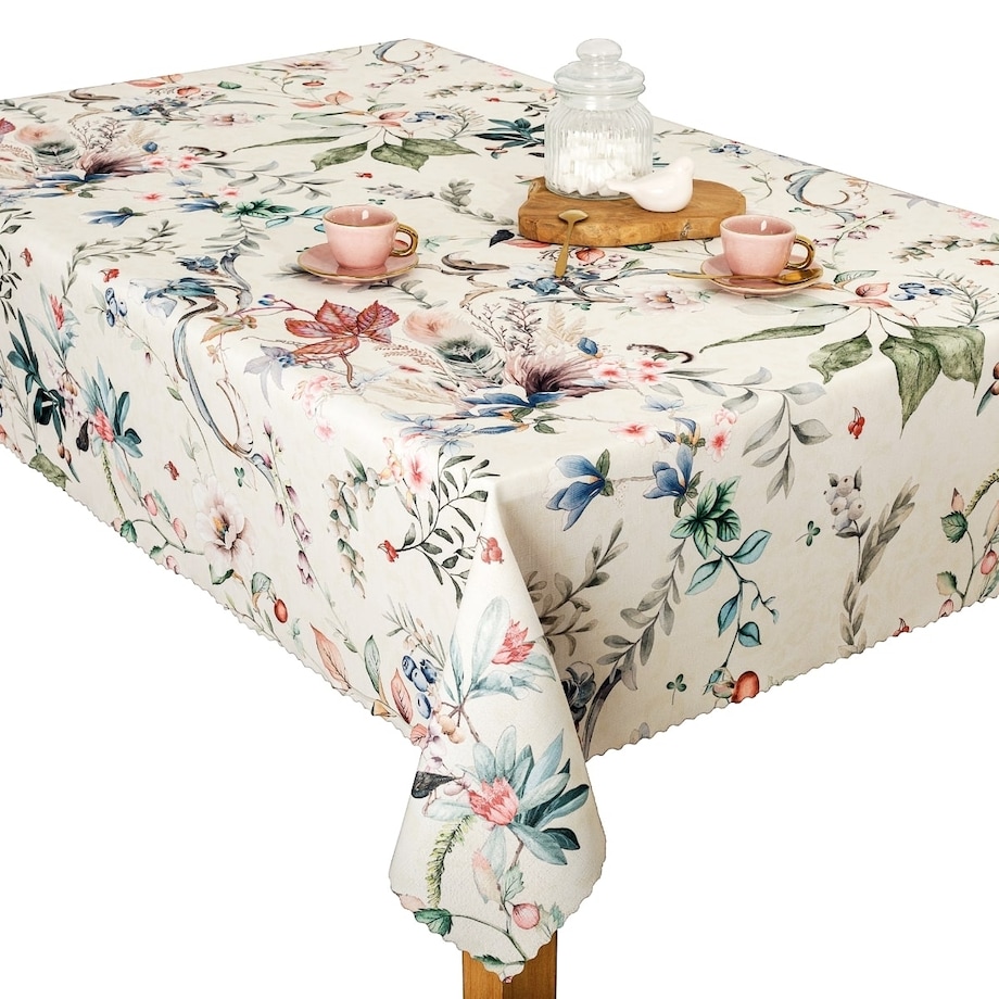 Obrus plamoodporny Elbrus Kwiaty - 120x180 cm - wielokolorowy