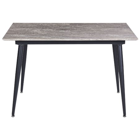 Stół do jadalni rozkładany 120/150 x 80 cm imitacja kamienia szary EFTALIA