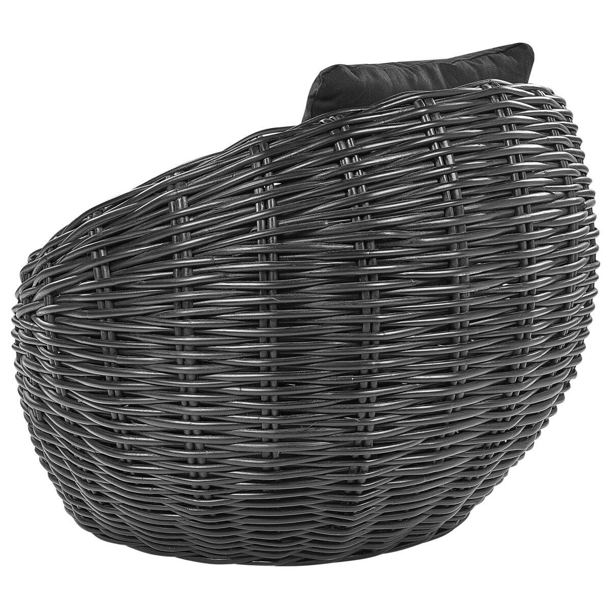 Krzesło ogrodowe LERICI Rattan Czarny