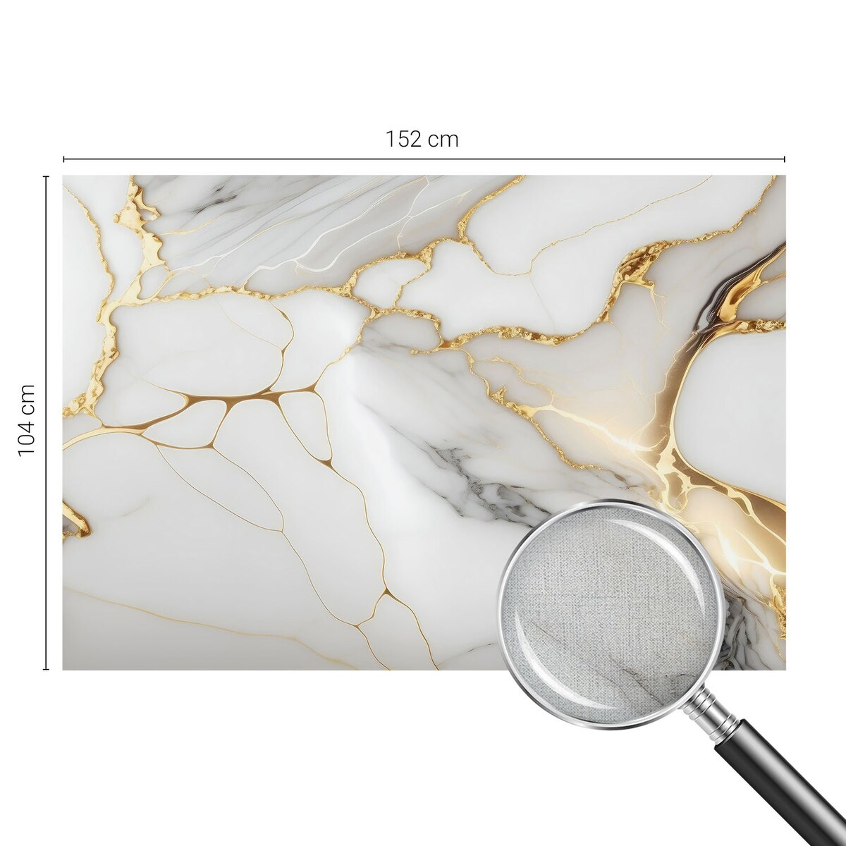 Fototapeta samoprzylepna 152x104 cm - Marmurowa elegancja, tapeta ścienna biała