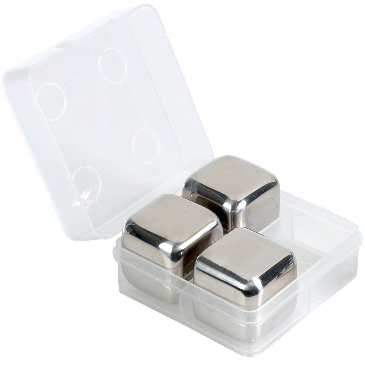 Metalowe Stalowe Kostki Lodu Do Drinków Whisky Chłodzące Wielokrotnego Użyt