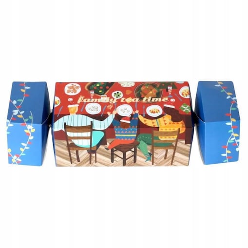 ŚWIĄTECZNY CRACKER ZESTAW 14 HERBAT SYPANYCH W SASZETKACH - PREZENT UPOMINEK NA MIKOŁAJA ŚWIĘTA GWIAZDKĘ BOŻE NARODZENIE POD CHOINKĘ DLA KOBIETY FACETA ŻONY MĘŻA