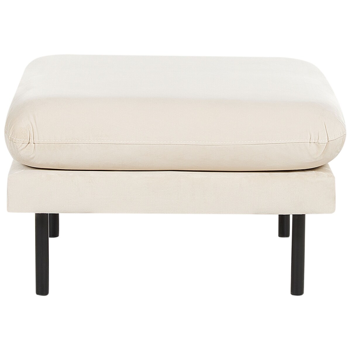 Otomana welurowa jasnobeżowa VINTERBRO