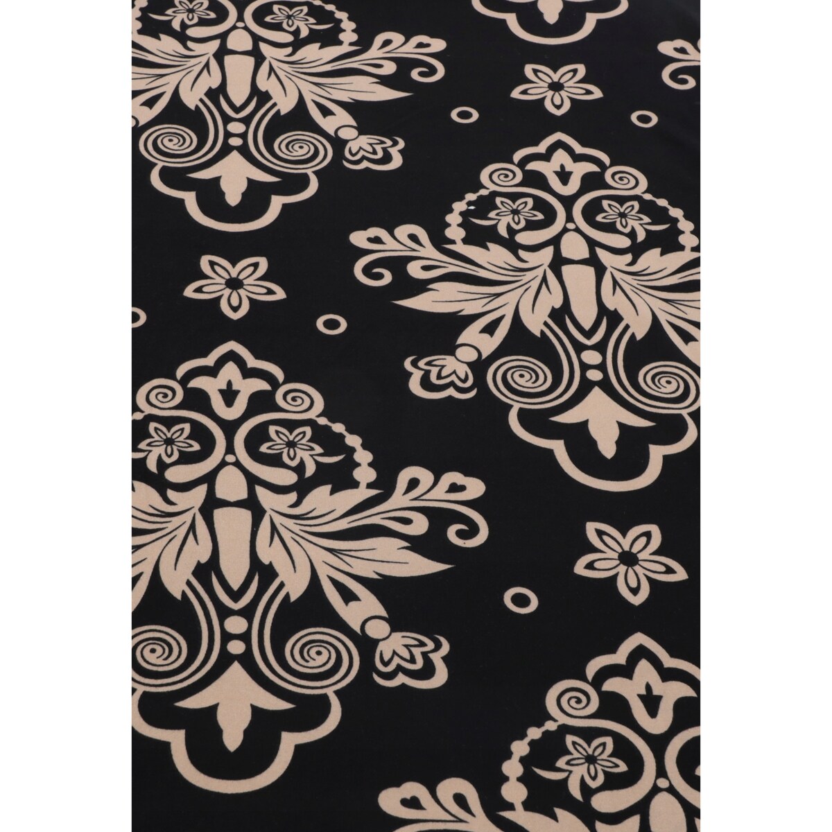 POKROWIEC NA KRZESŁO CZARNY WZORY ELASTYCZNY [21P]