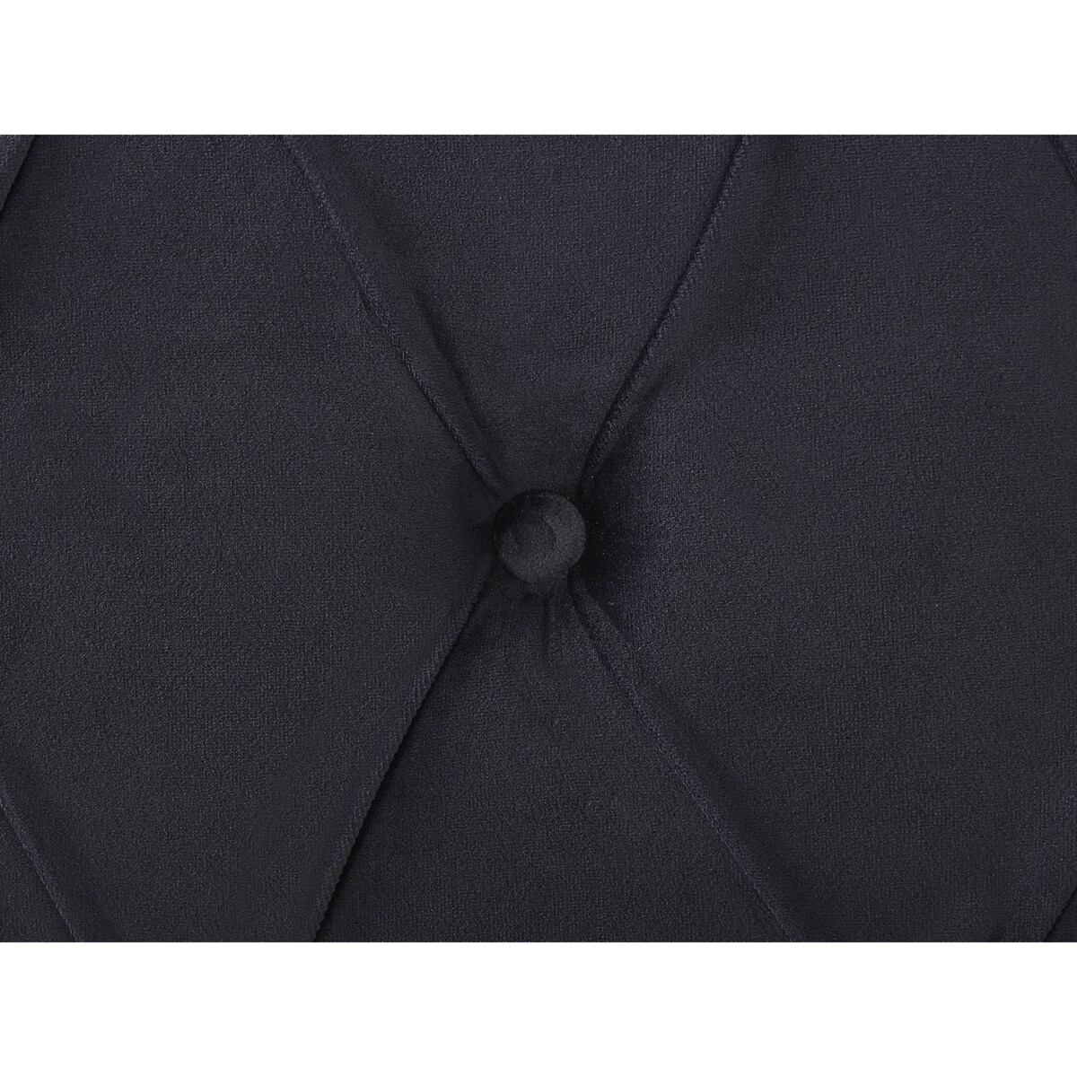 Łóżko welurowe 160 x 200 cm czarne AVALLON