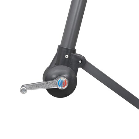 vidaXL Parasol ogrodowy, wiszący, biały, 3 m, słupek aluminiowy