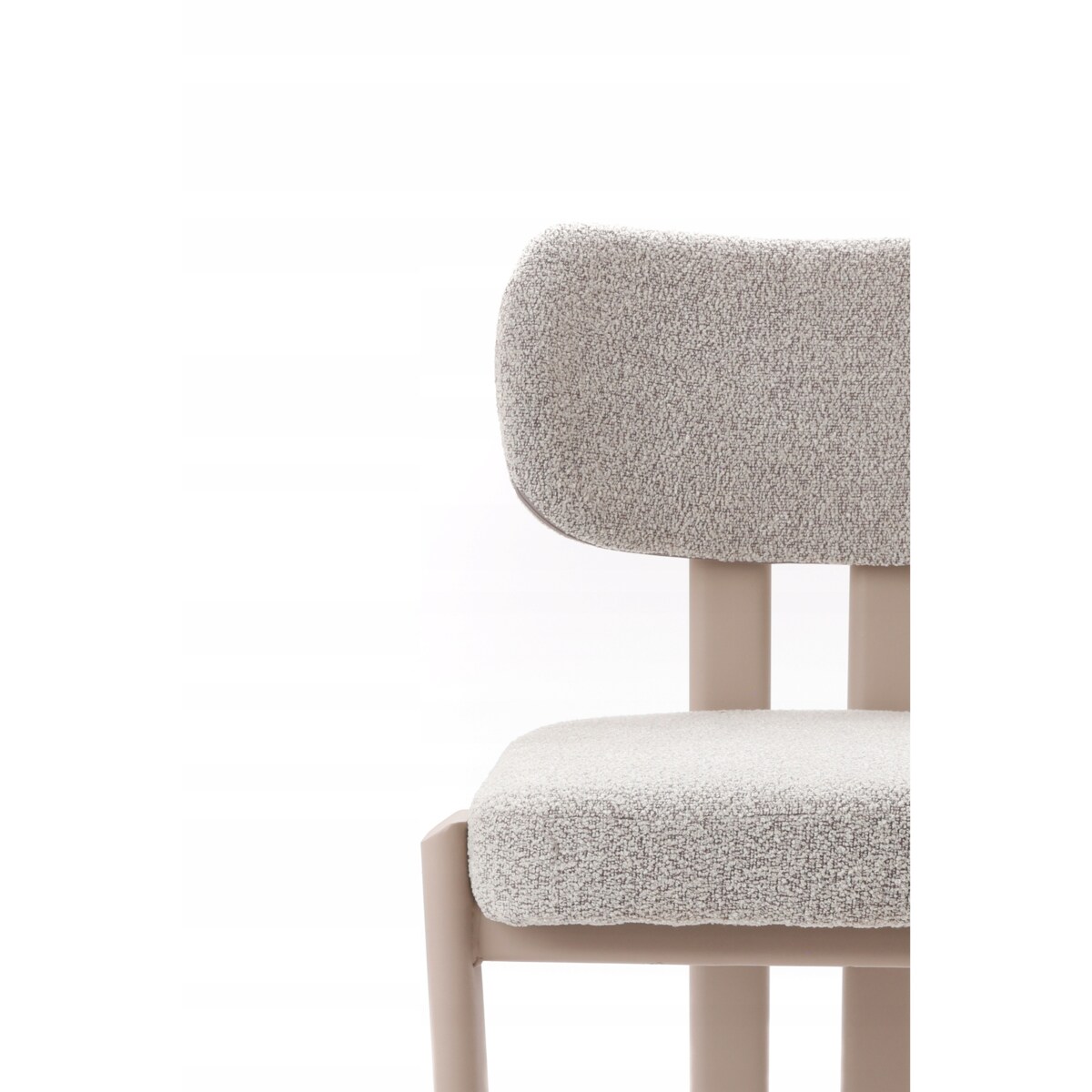 ZESTAW 2 SZTUK Krzesła LUNAR Szary-Kaszmir Tapicerowane Nowoczesne Loft