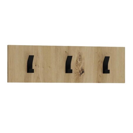 Wieszak do przedpokoju CLIF W-50 dąb artisan/czarny