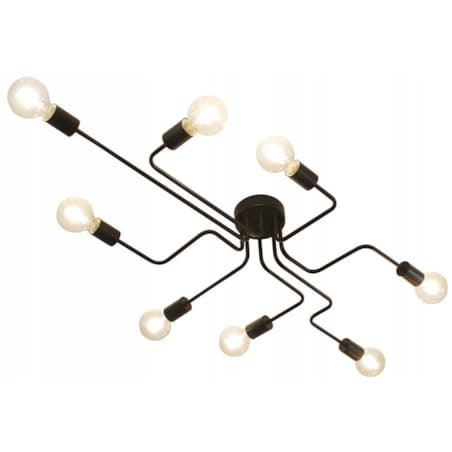 Lampa Sufitowa Żyrandol Plafon Pająk 8 Ramion Loft