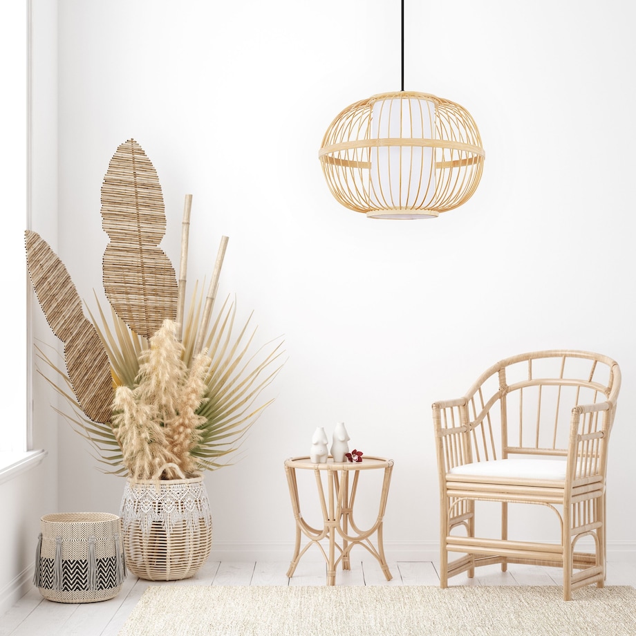 Lampa wisząca nauralna Boho 50cm APP1632-1CP