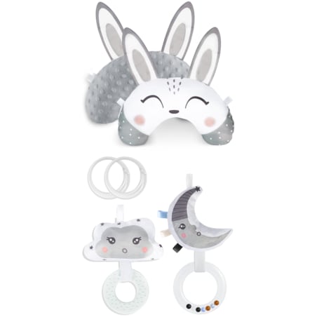 Poduszka sensoryczna niemowlęca grzechotka gryzak Nukido