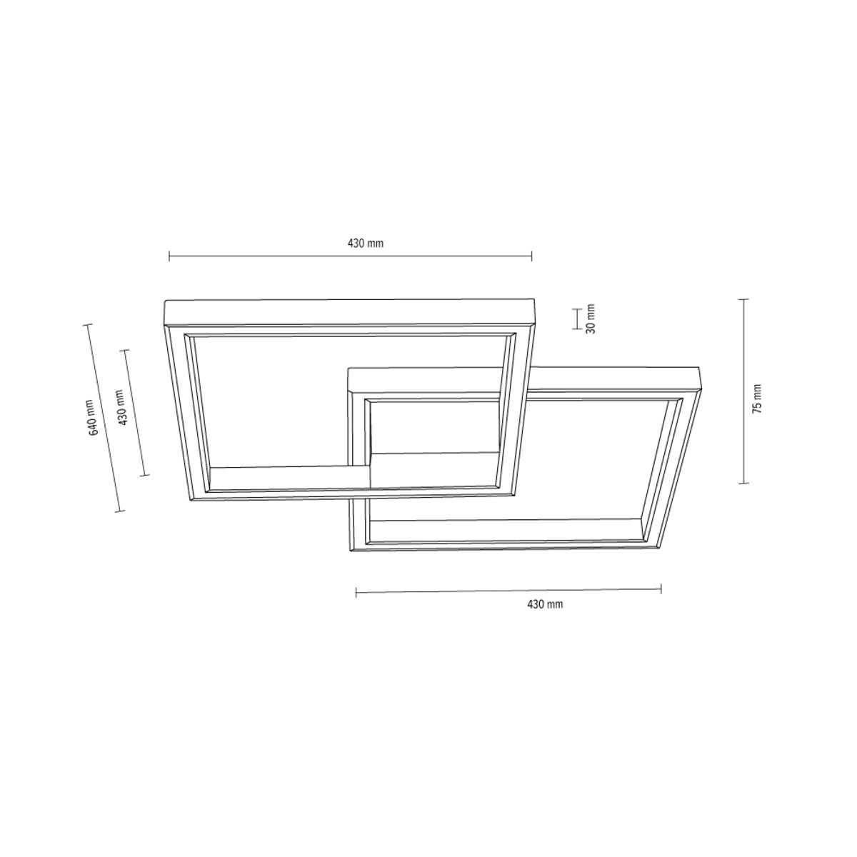 Drewniana Lampa Sufitowa BRITOP Lighting 1xLED 24V 48W Dąb Olejowany FSC, Sterowana Pilotem, Polski Producent, 1 szt.