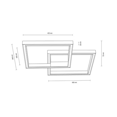 Drewniana Lampa Sufitowa BRITOP Lighting 1xLED 24V 48W Dąb Olejowany FSC, Sterowana Pilotem, Polski Producent, 1 szt.
