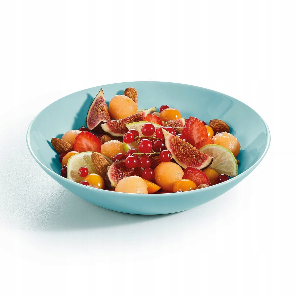 6x TALERZ OBIADOWY GŁĘBOKI 20 cm LUMINARC TURKUSOWY NA ZUPĘ jedzenie serwis