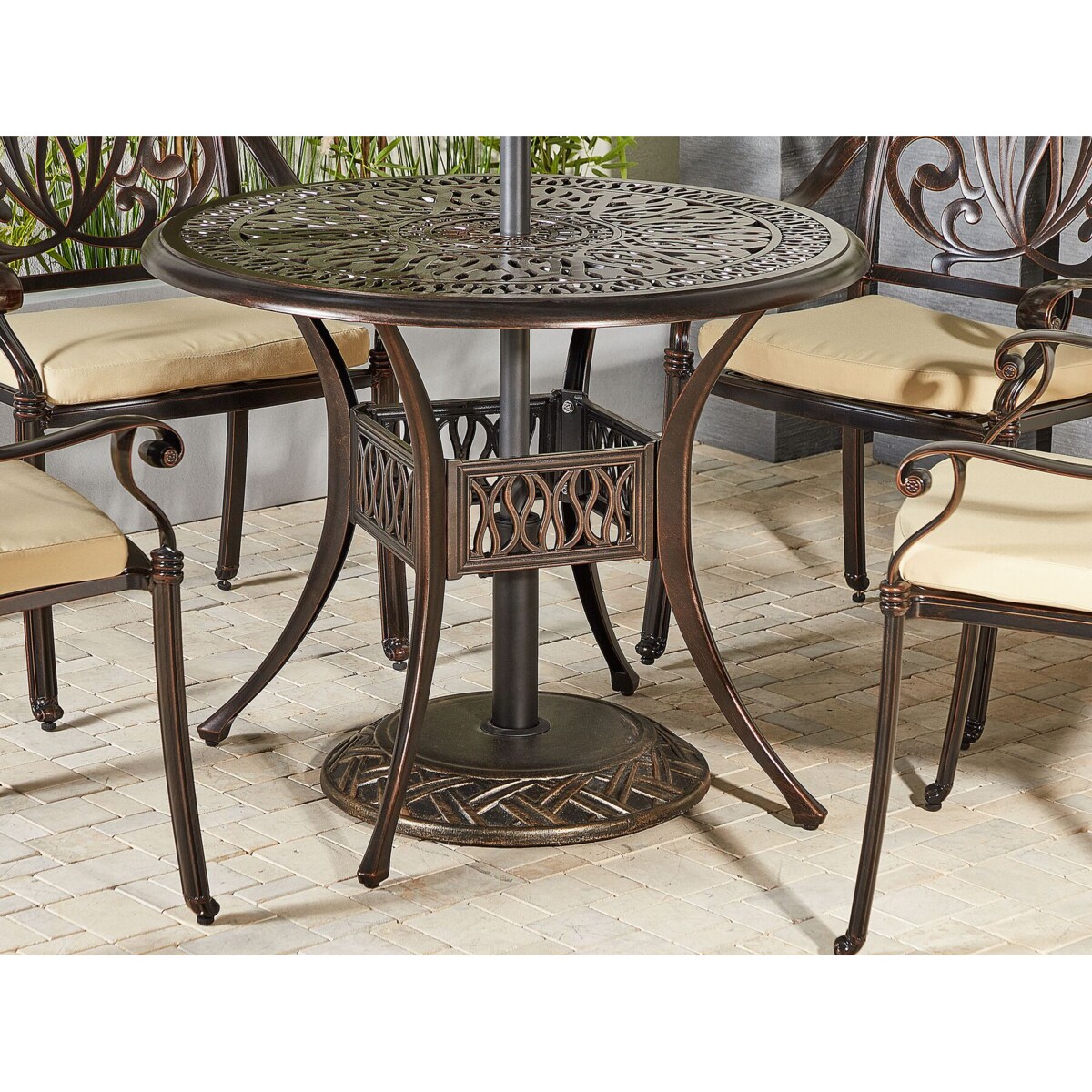 Podstawa pod parasol ⌀ 50 cm brązowa CAPACI