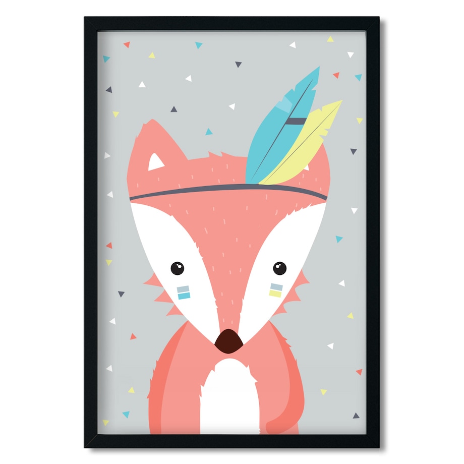 Plakat dla dzieci Lisek apacz 20x30