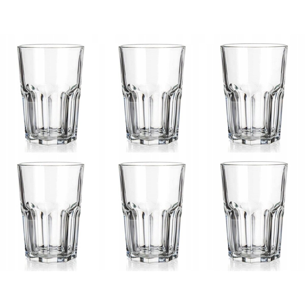 LUMINARC SZKLANKI 6x 400 ml NA NAPOJE DRINKI SOKI kompot piknik przyjęcie