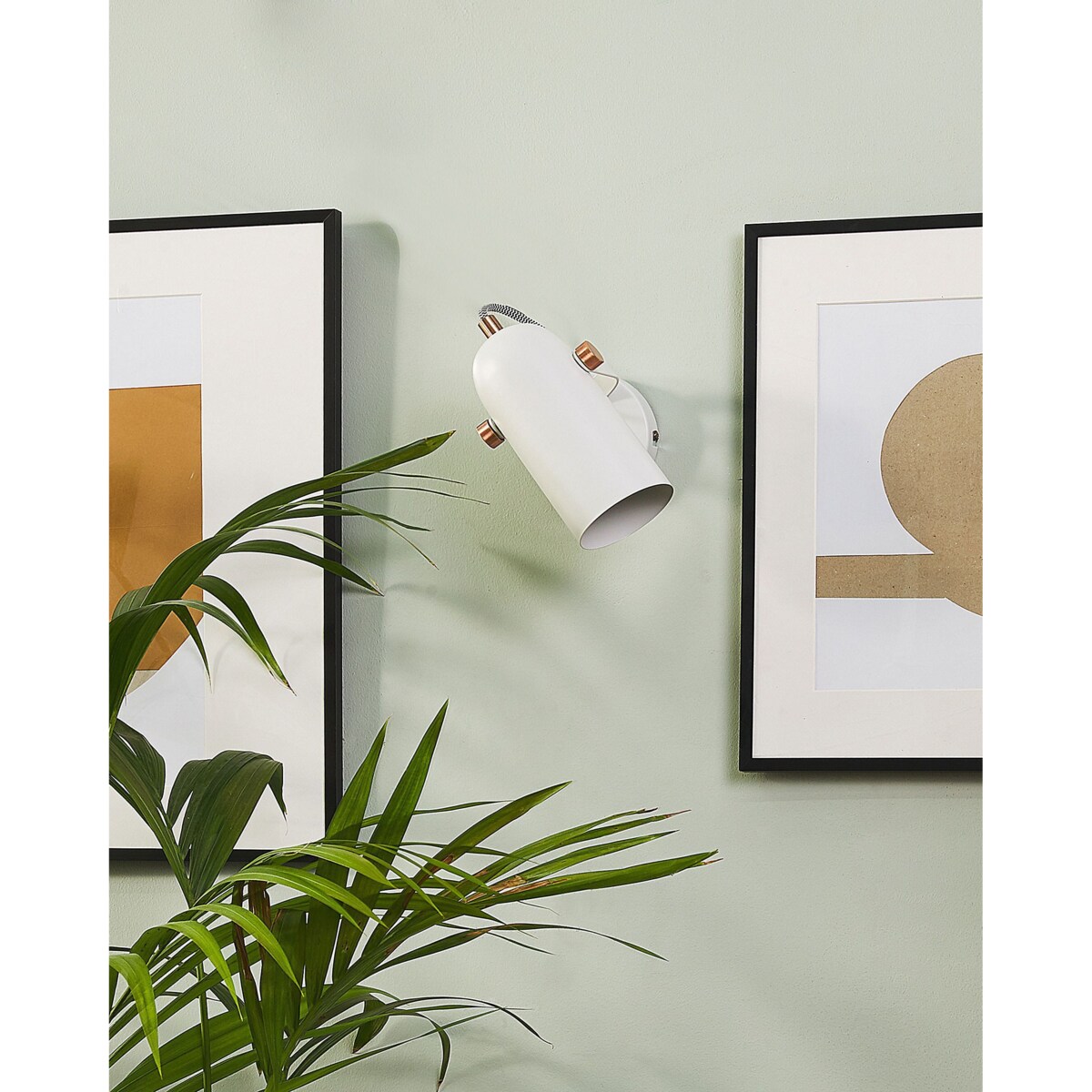 Lampa spot metalowa biała TYRIA