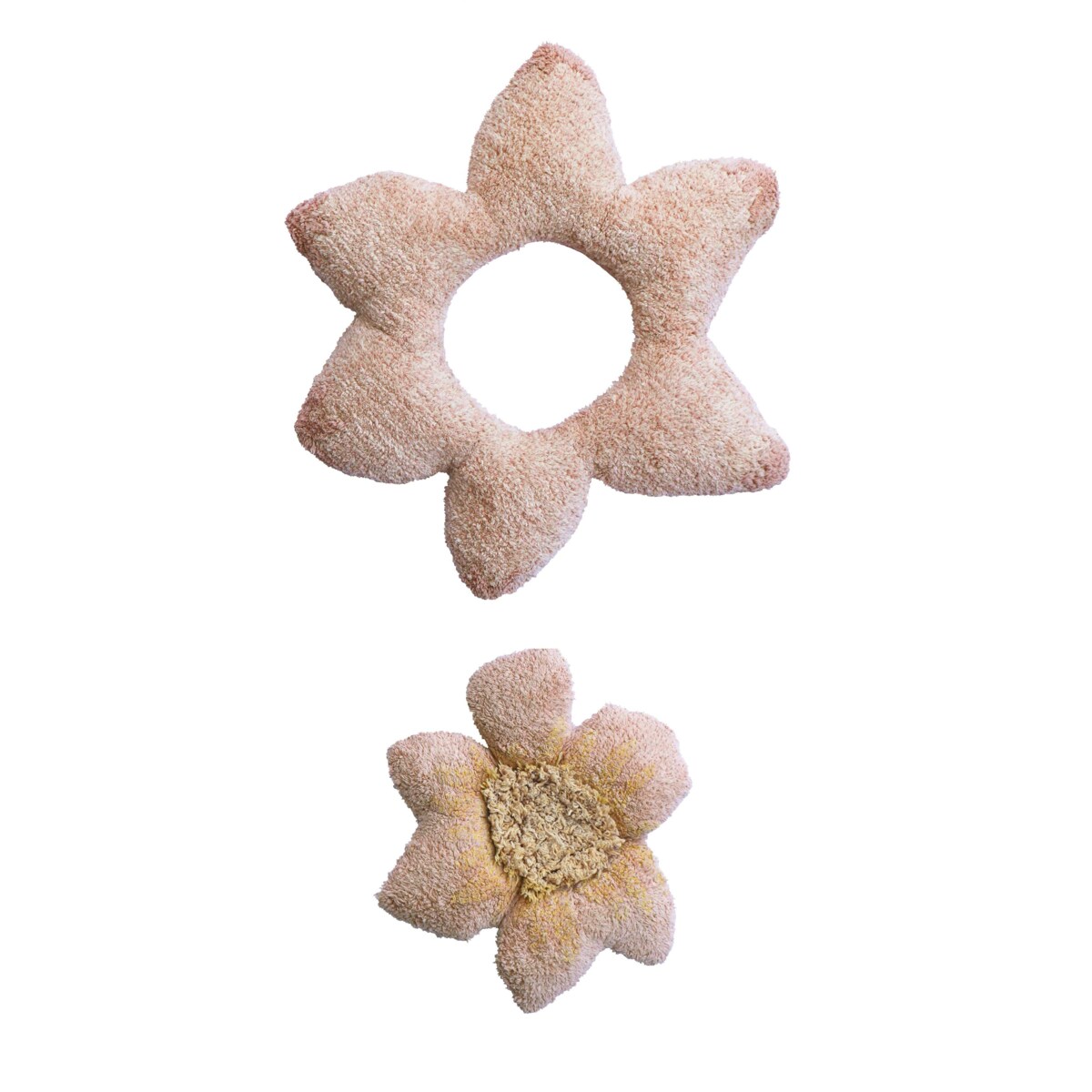 Lorena Canals - Dywan i poduszka bawełniana 2w1 Puffy Lily 140x160cm