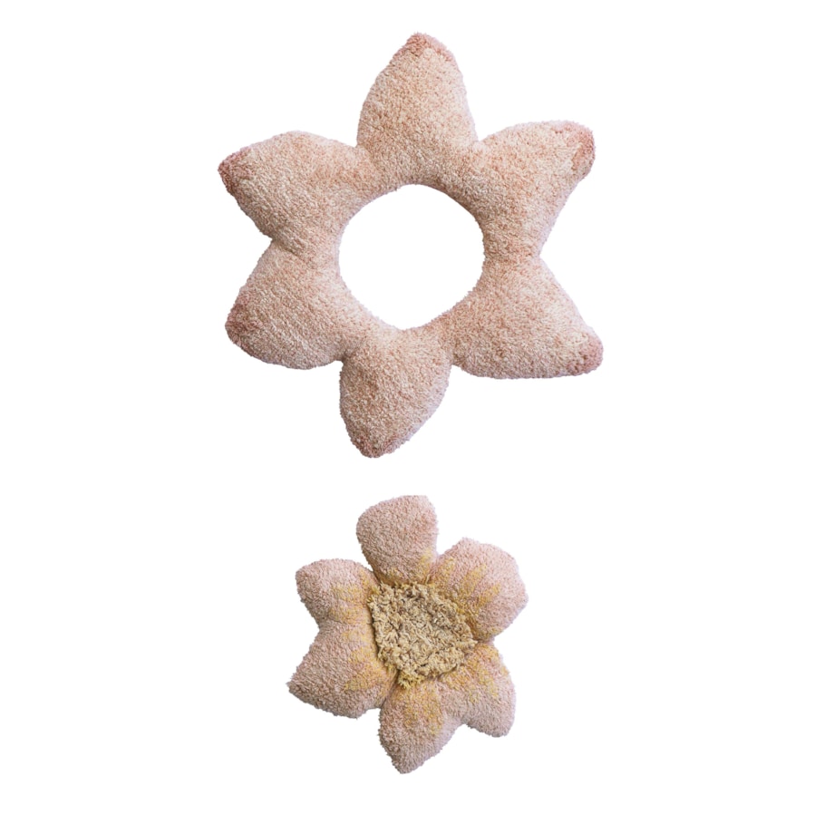 Lorena Canals - Dywan i poduszka bawełniana 2w1 Puffy Lily 140x160cm