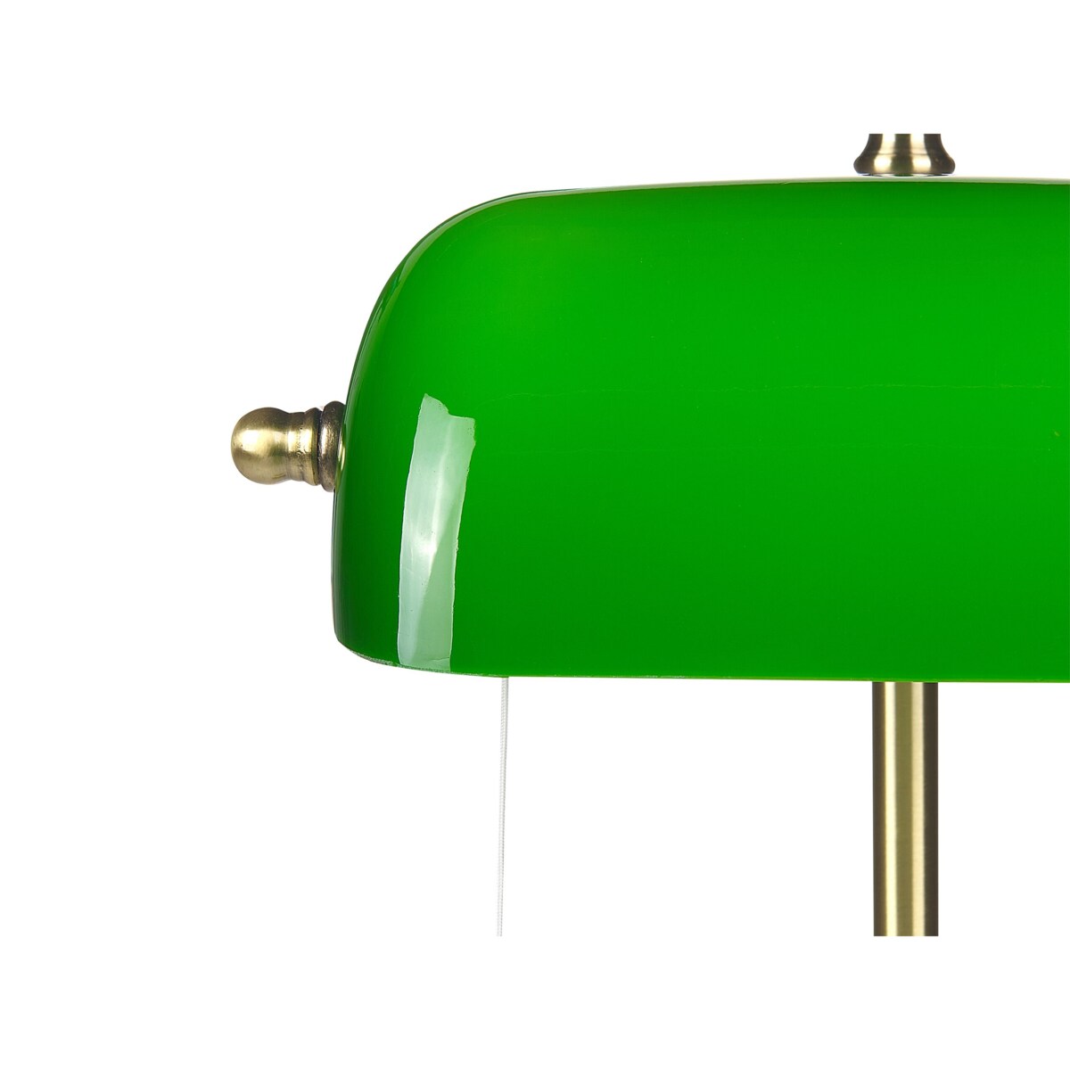 Lampa stołowa metalowa zielona ze złotym MARAVAL