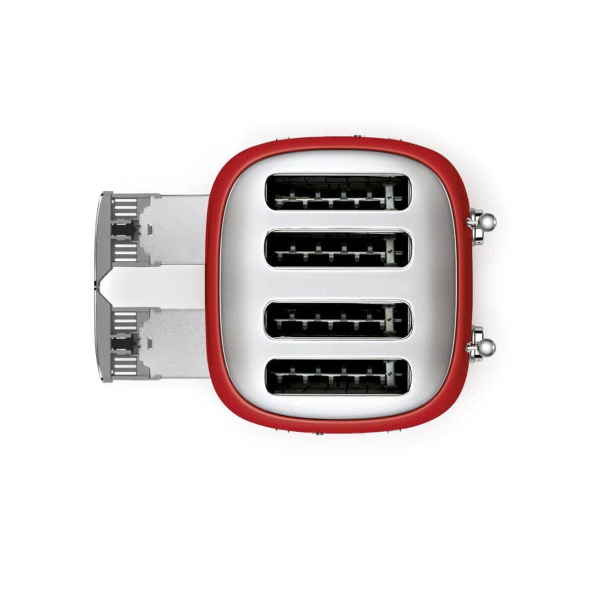 Toster elektryczny na 4 kromki czerwony 50's Style, SMEG