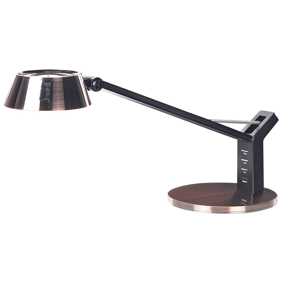 Lampa biurkowa LED CHAMAELEON Ze ściemniaczem Metal Miedziany