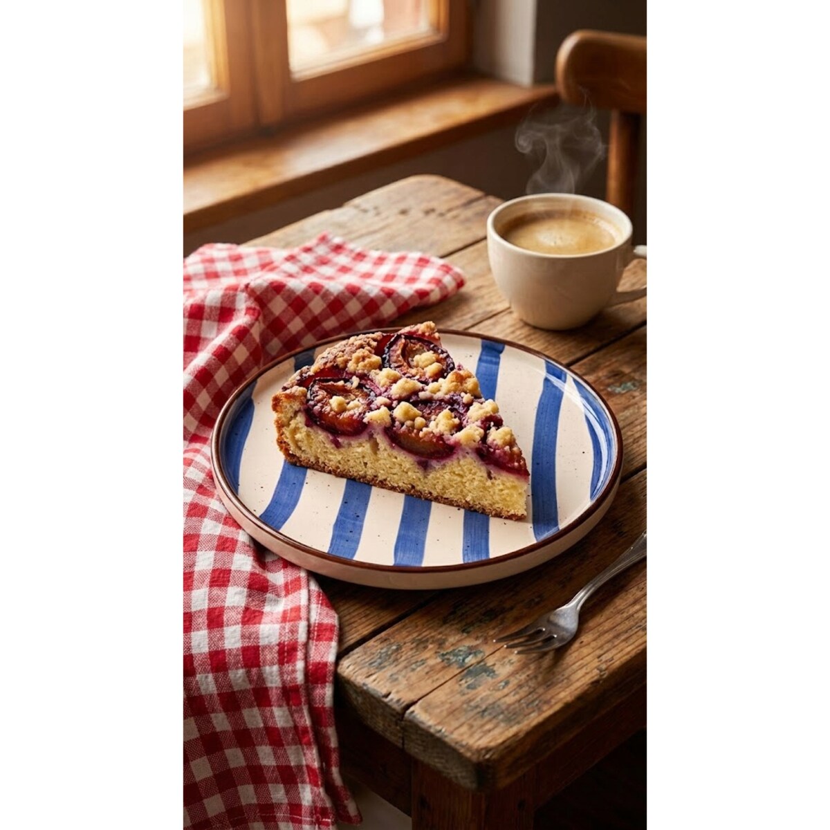 TALERZ DESEROWY W PASKI 20cm CERAMICZNY TALERZYK SERWIS NA SZTUKI CIASTO