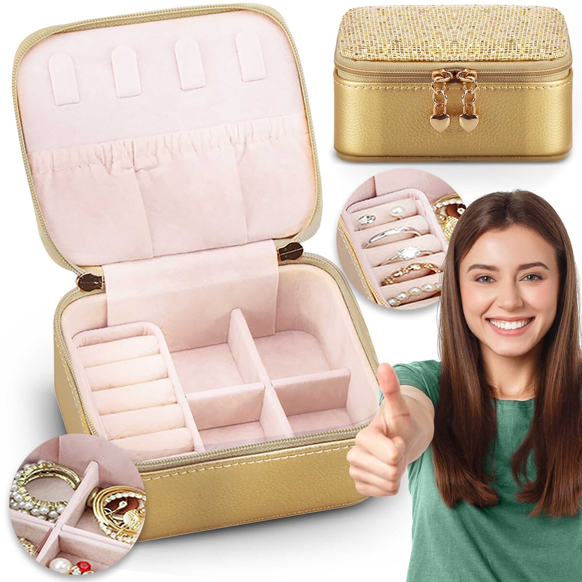 Szkatułka na biżuterię skrzynka pudełko kuferek Massido