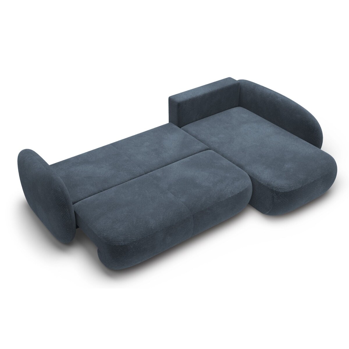 Nowoczesny Narożnik rozkładany OLIVIO II, prawy, granatowy