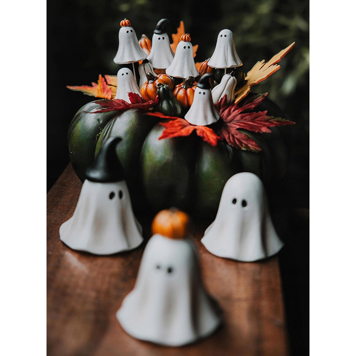 DEKORACJA OZDOBA DO DONICZKI KWIATÓW DUSZKI DUCHY 3szt JESIENNA HALLOWEEN