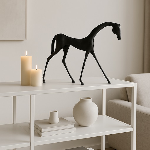 FIGURKA DEKORACYJNA COCO L CZARNY