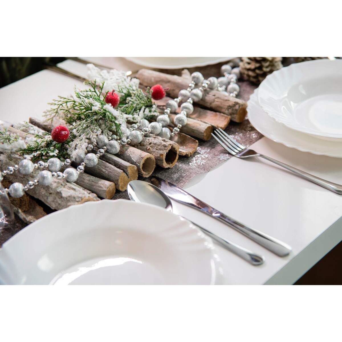 TALERZYKI DESEROWE talerz BIANCO BIAŁE 6 x 20 cm