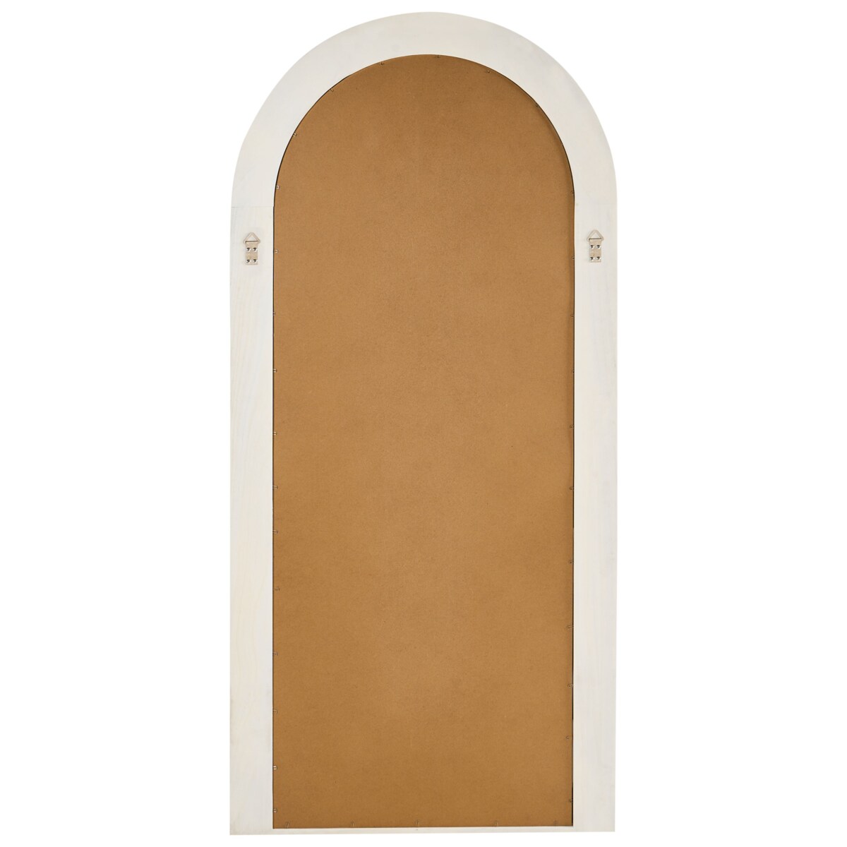 Lustro ścienne DIJON 80 cm 170 cm Drewno Złamana biel