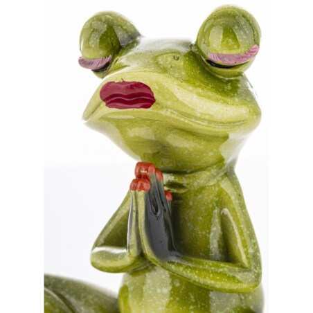 Dekoracja - żaba joginka 14,5x15,5x7 cm JOGA