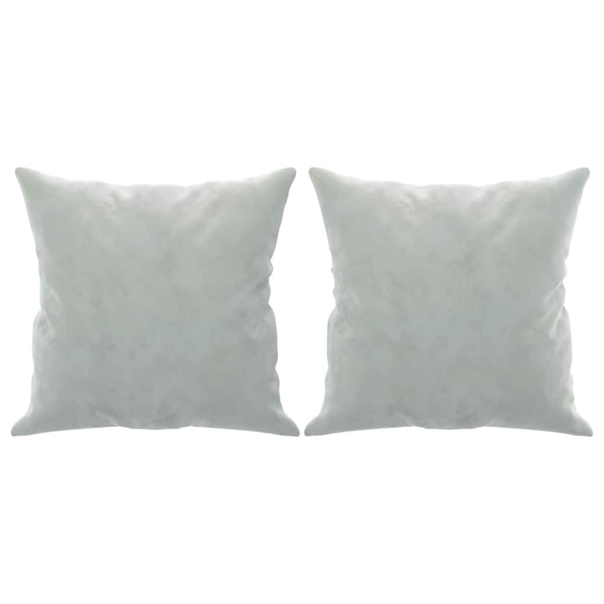 vidaXL 2-osobowa sofa z poduszkami, jasnoszara, 120 cm, aksamit