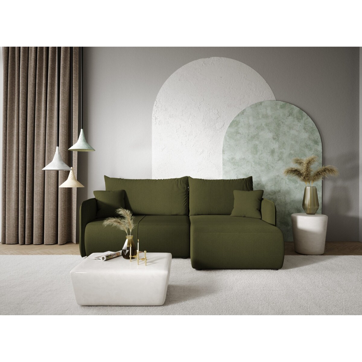 Narożnik FOREST L z funkcją spania Kolor: Curio 39