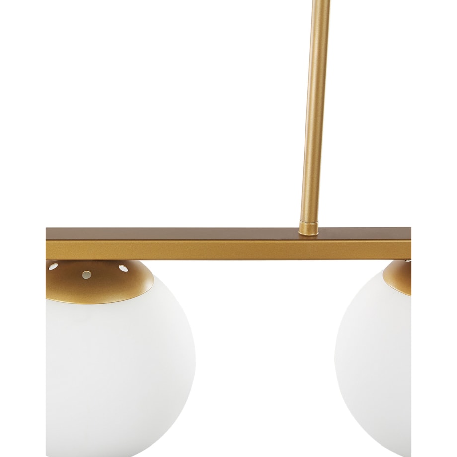 Lampa wisząca 5-punktowa metalowa złota ZIKULI