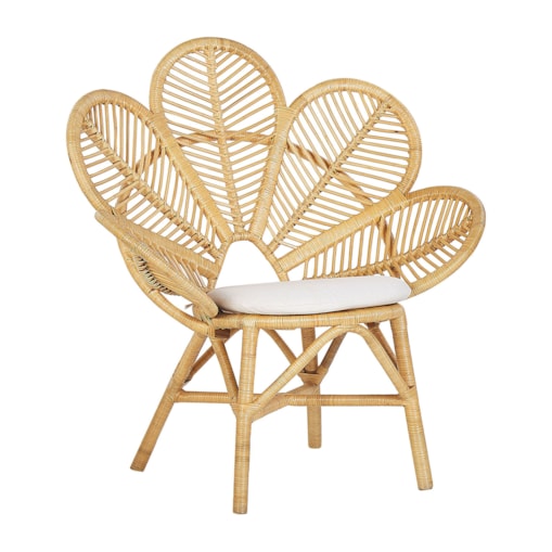 Krzesło ogrodowe Rattan Beżowy FLORENTINE