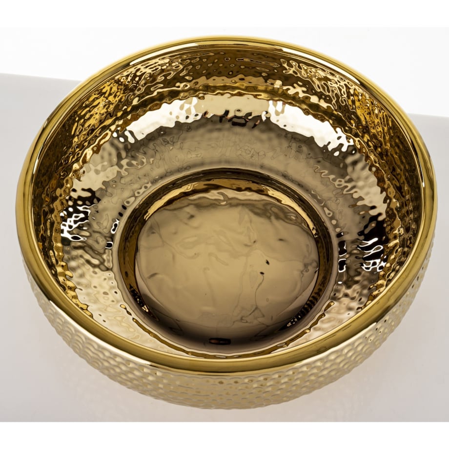 Misa ceramiczna dekoracyjna 10x Ø 30 cm KAUSSI-2 złota