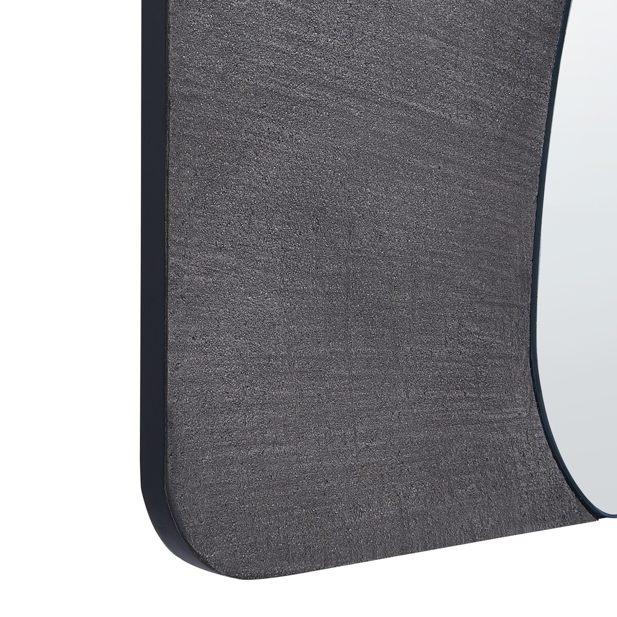 Lustro ścienne ORMES 70 cm 110 cm Szary