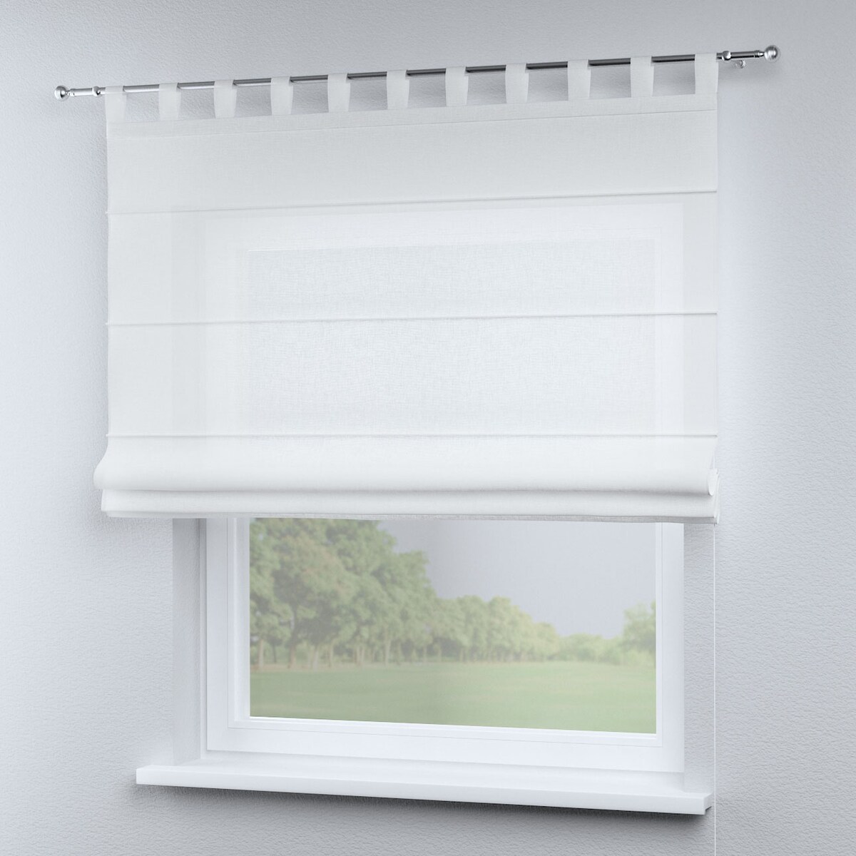 Roleta rzymska Verona 120x160 prześwitująca ecru