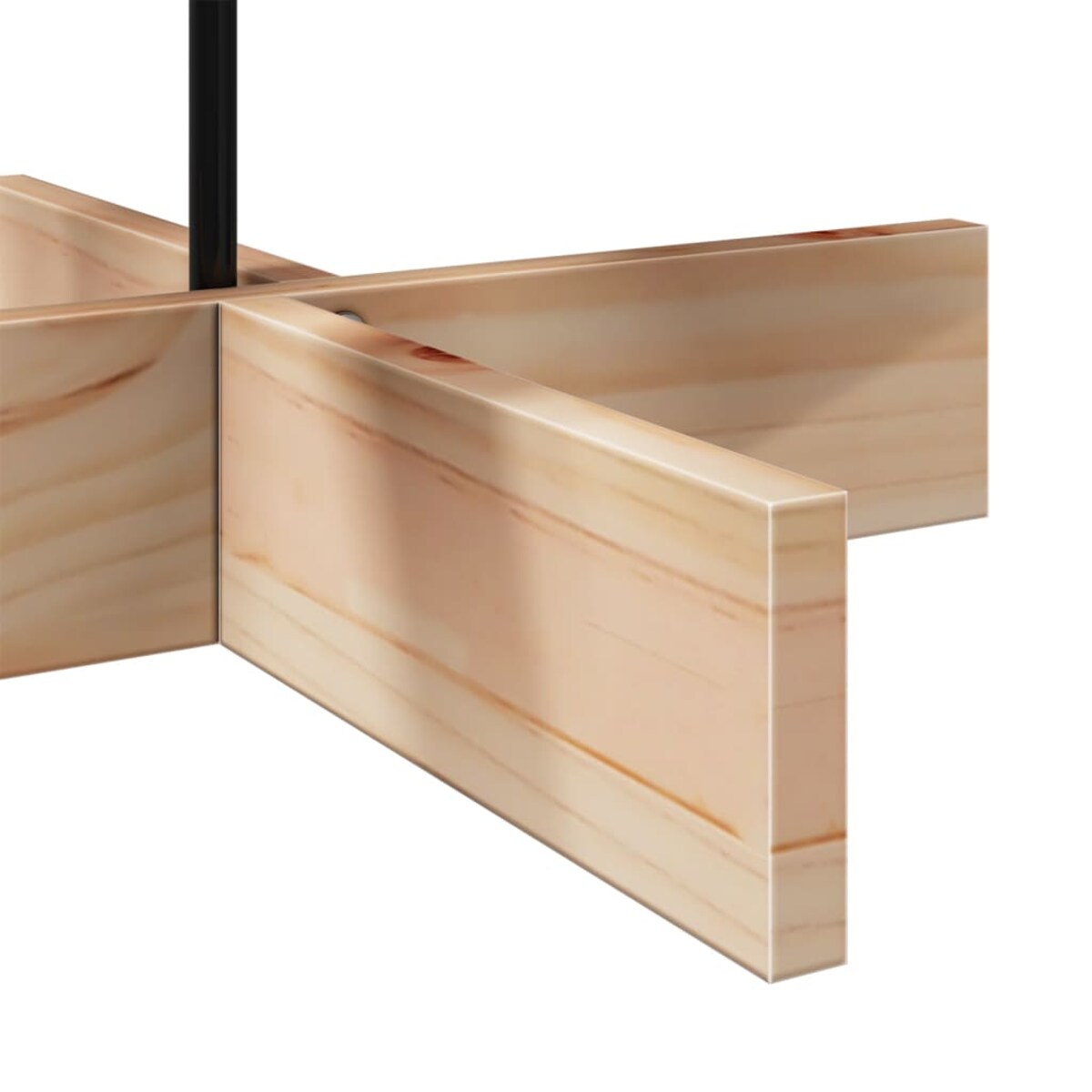 vidaXL Drewniana choinka do udekorowania, 100 cm, lite drewno sosnowe