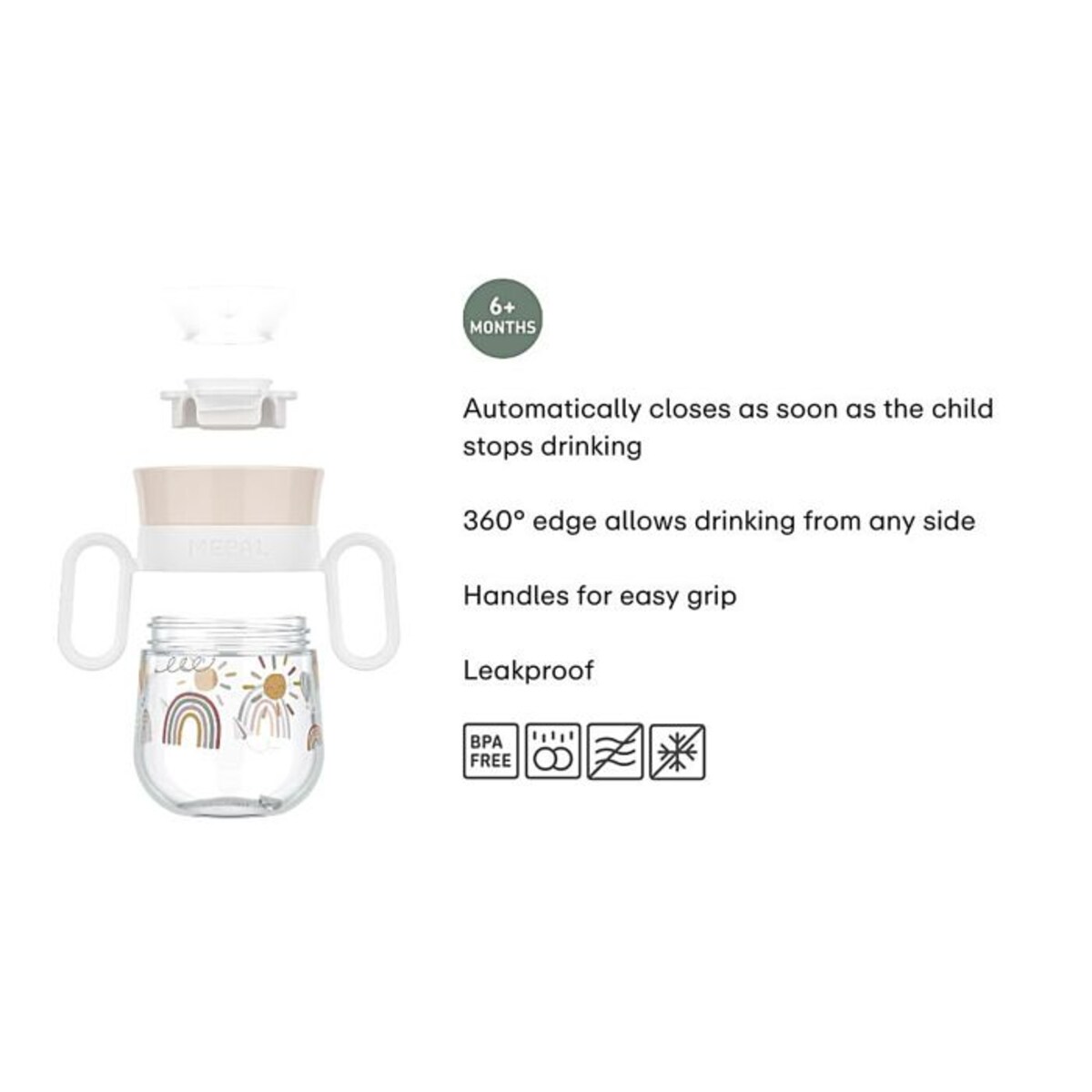 Kubek dziecięcy treningowy do nauki picia Mio 200 ml Little Farm 108018065399