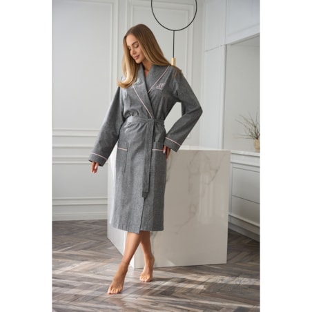 Szlafrok Coco 2530 Szary Szary, L