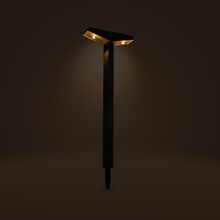 Lampa Solarna 2 Led Do Ogrodu Wbijana Dekoracja Ogrodowa Czujnik Zmierzchu