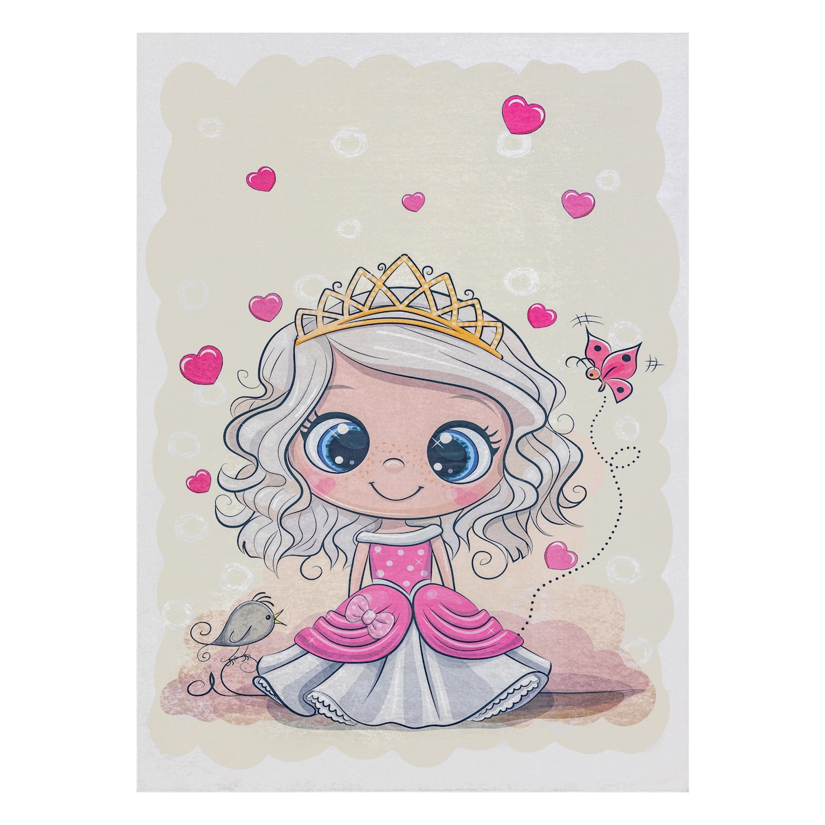 Dywan do prania BAMBINO 43020 Księżniczka, 160x220 cm